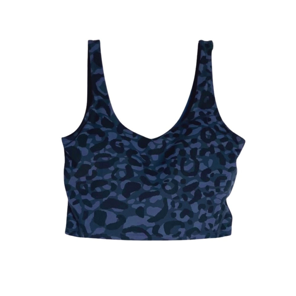 Blue Leopard LuLu Crop Top
